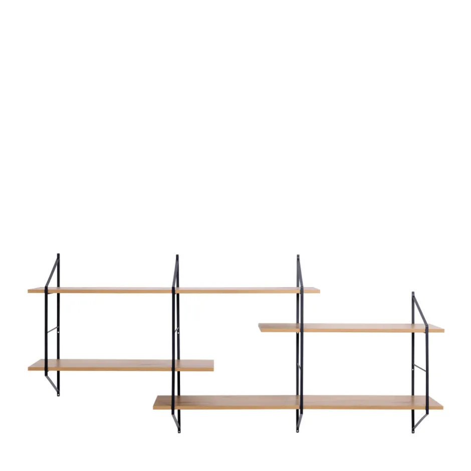 Hot No name TOCRO Etagère murale en bois et métal L191cm