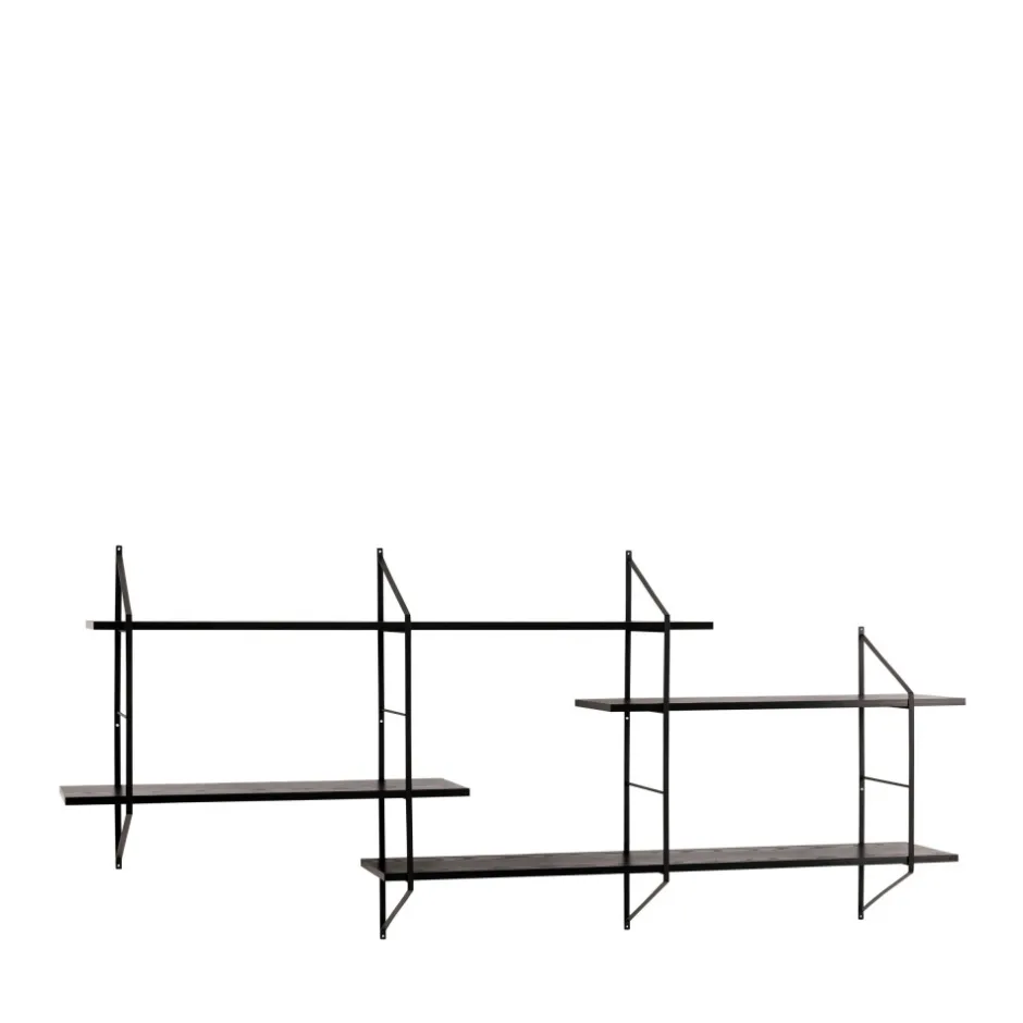 Hot No name TOCRO Etagère murale en bois et métal L191cm