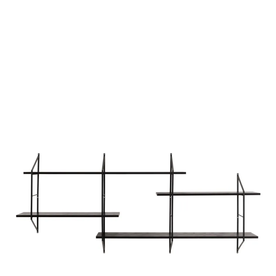 Hot No name TOCRO Etagère murale en bois et métal L191cm