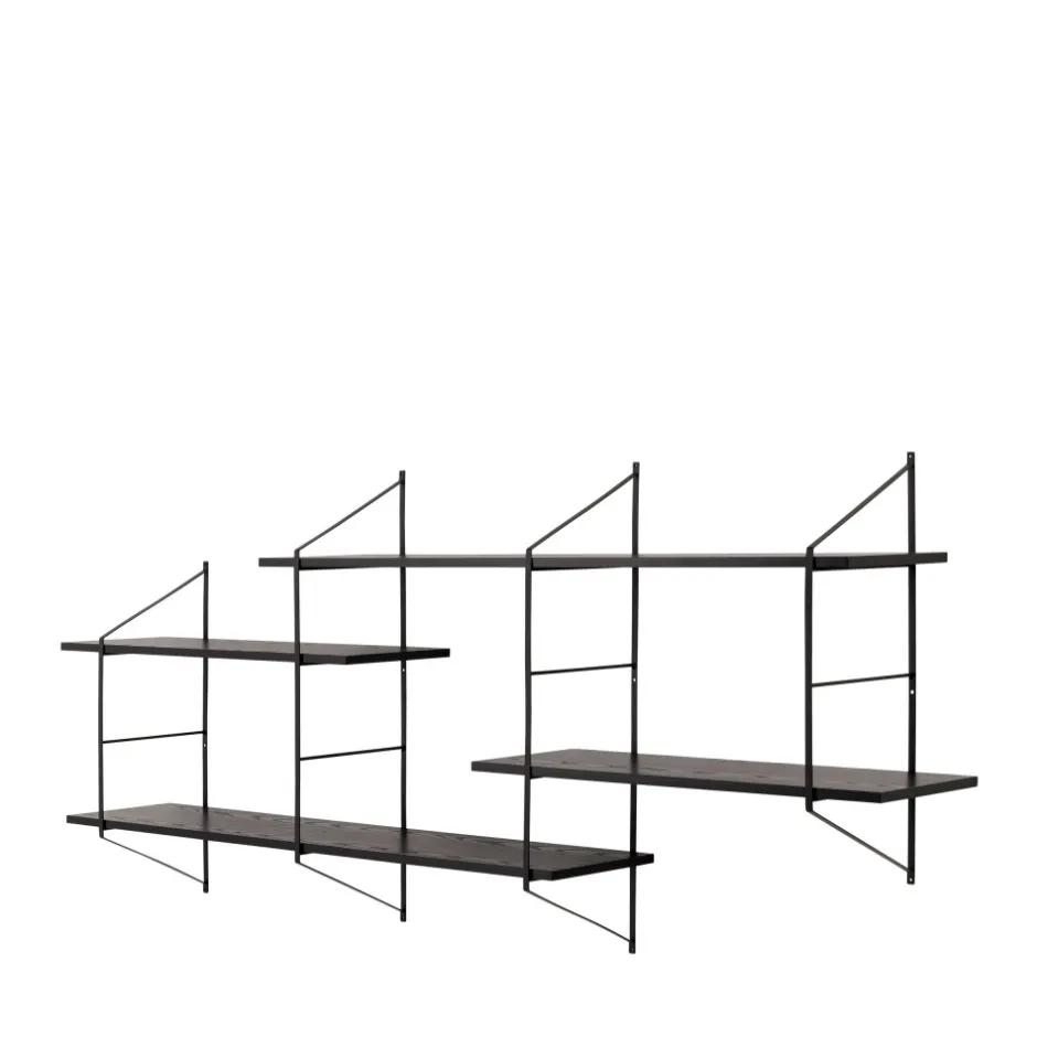 Hot No name TOCRO Etagère murale en bois et métal L191cm