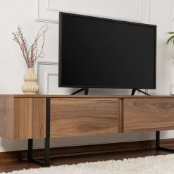 Hot Drawer TOD Meuble TV 2 portes en bois et métal L180cm