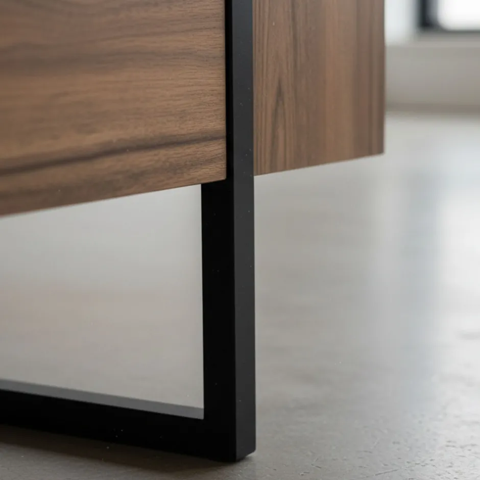 Hot Drawer TOD Meuble TV 2 portes en bois et métal L180cm