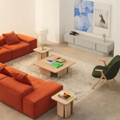 Discount Teulat TOTEM Meuble TV 4 portes en bois L200 cm