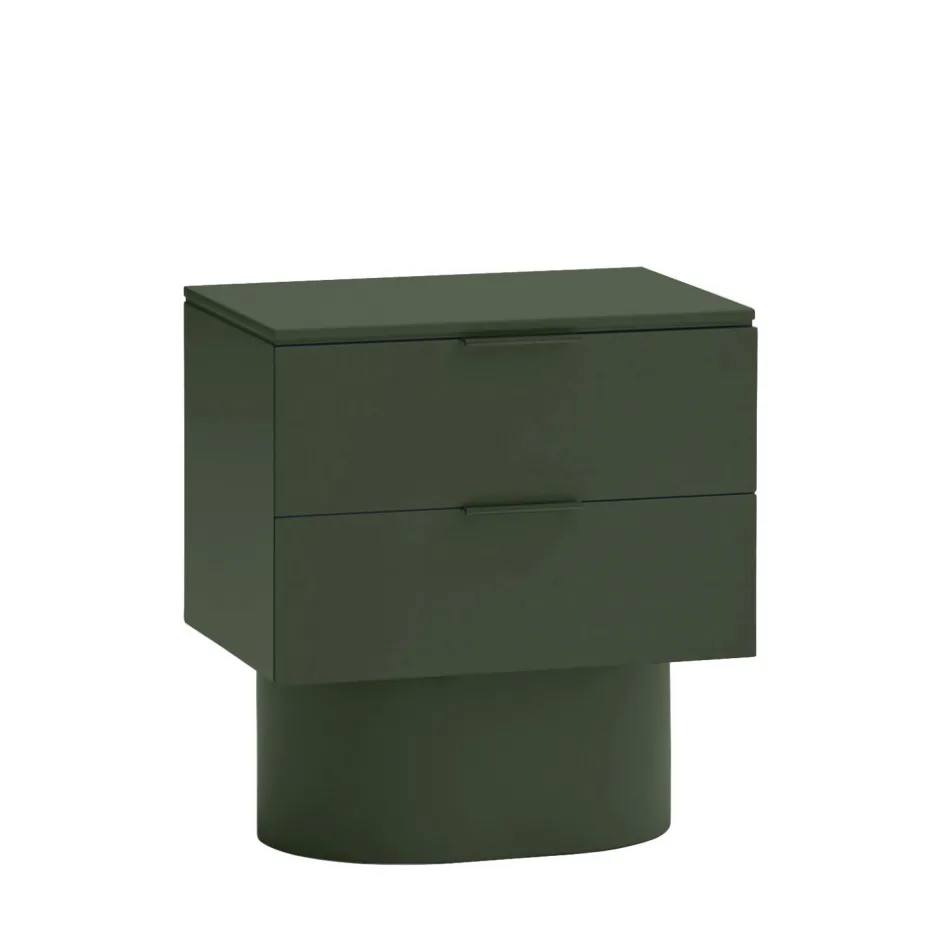 Sale Teulat TOTEM Table de chevet 2 tiroirs en bois