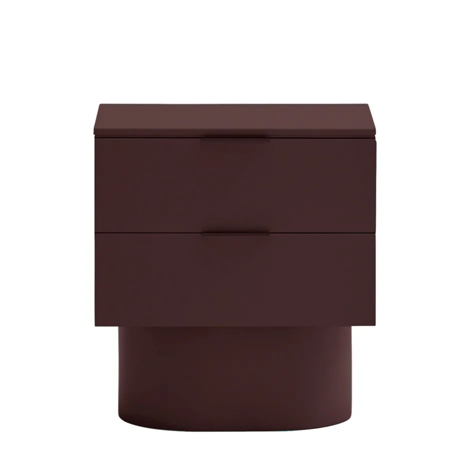 Sale Teulat TOTEM Table de chevet 2 tiroirs en bois