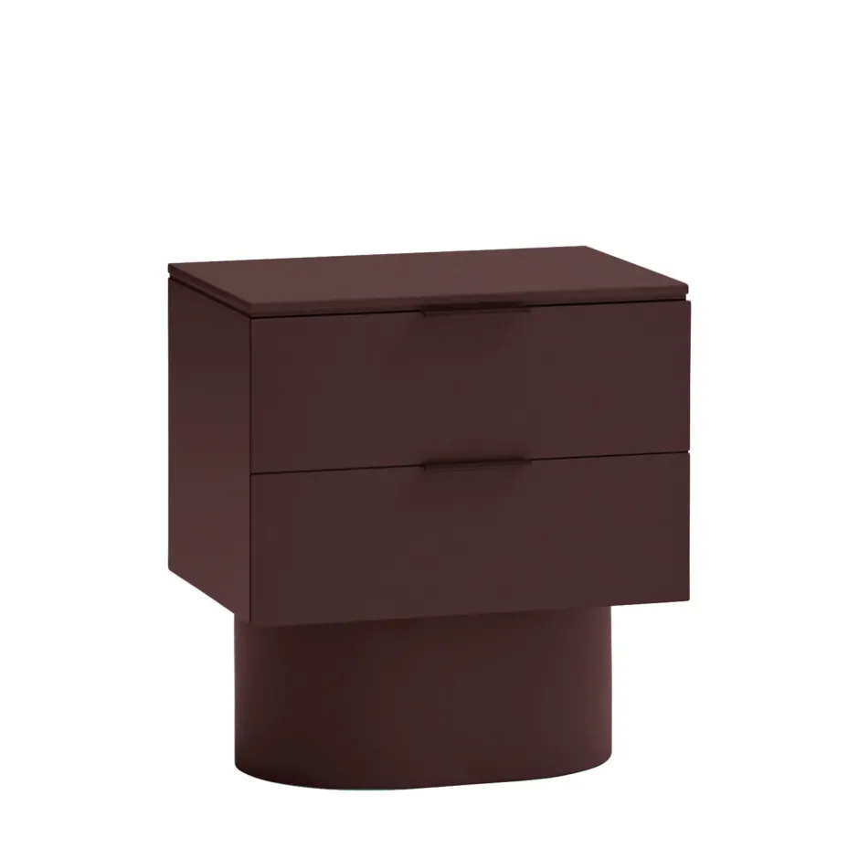 Sale Teulat TOTEM Table de chevet 2 tiroirs en bois