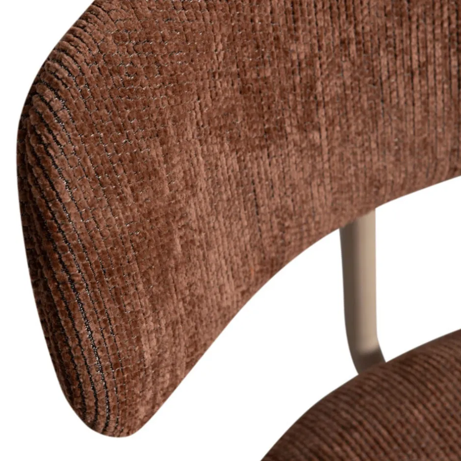 Clearance Woood TRAVIS Lot de 2 chaises en tissu et pieds beiges
