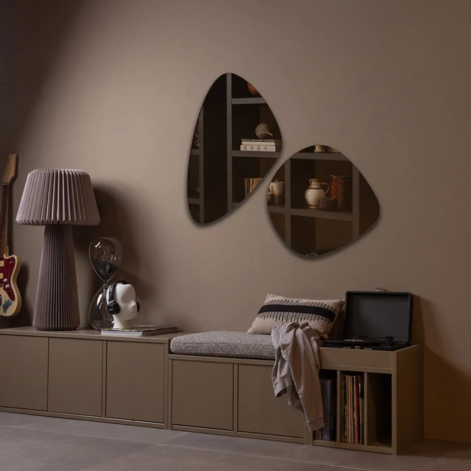 Discount Woood TURNER Banc d'entrée avec rangement chaussures en bois L80cm
