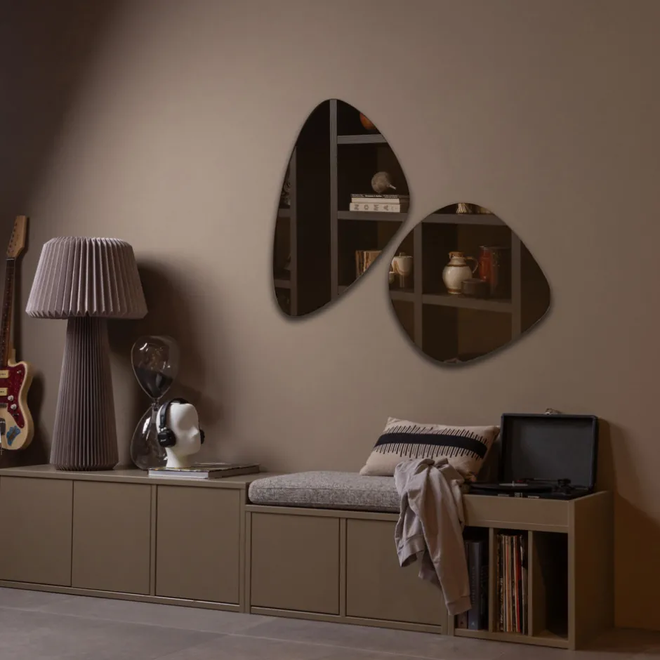 Clearance Woood TURNER Meuble de rangement vinyles en bois