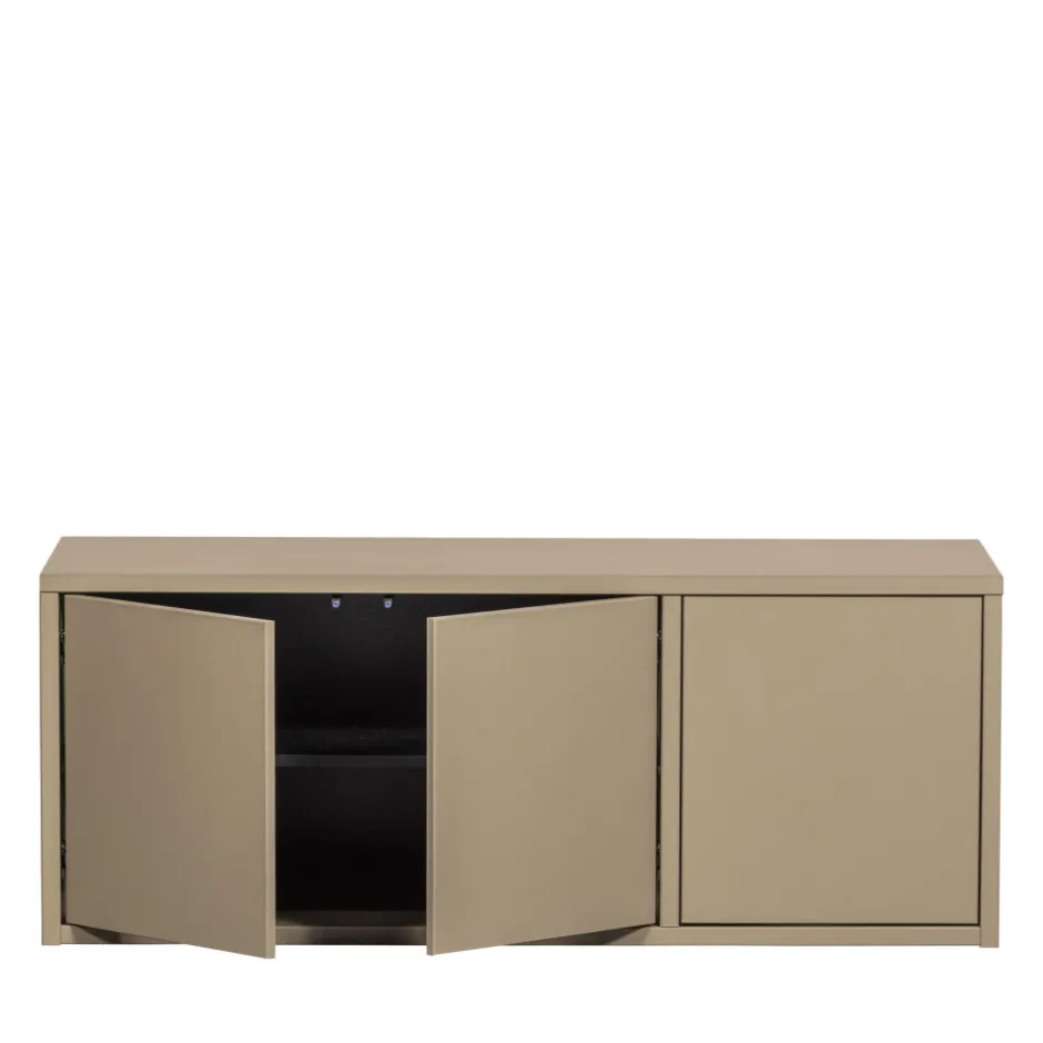 New Woood TURNER Meuble TV 3 portes en bois L120cm