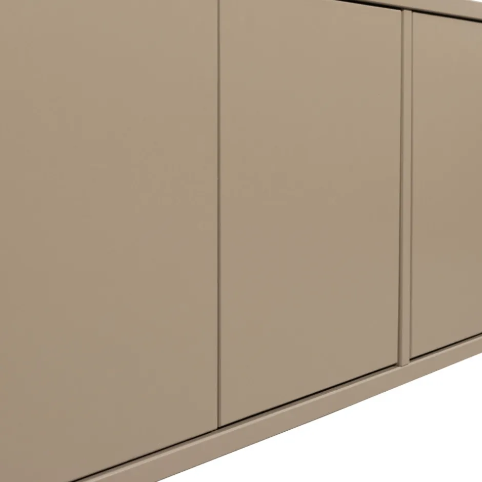 New Woood TURNER Meuble TV 3 portes en bois L120cm