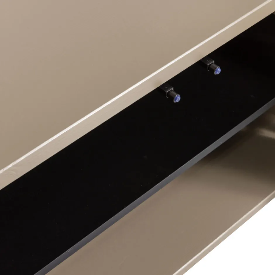 New Woood TURNER Meuble TV 3 portes en bois L120cm