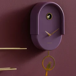 Discount Karlsson TWEET Horloge murale en métal avec coucou