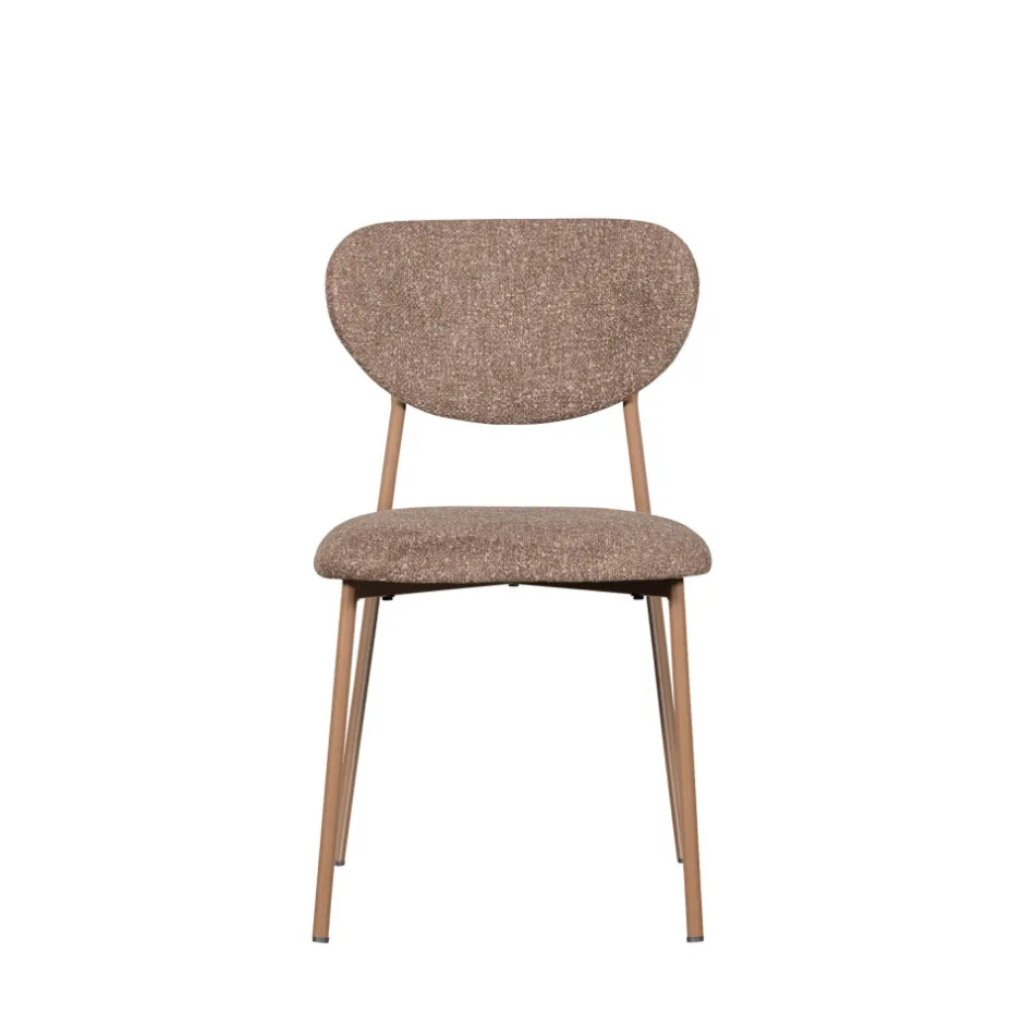 New Woood VALOR Lot de 2 chaises en tissu et métal