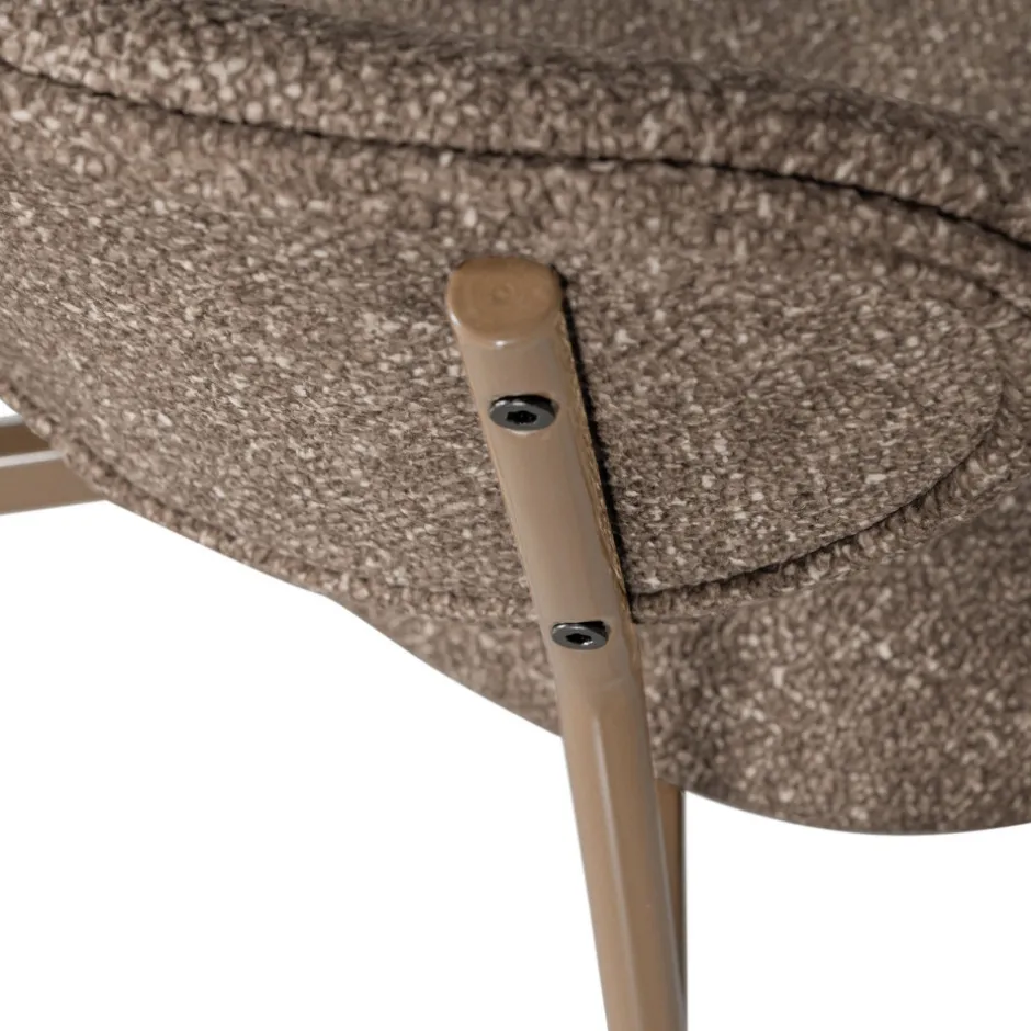 New Woood VALOR Lot de 2 chaises en tissu et métal