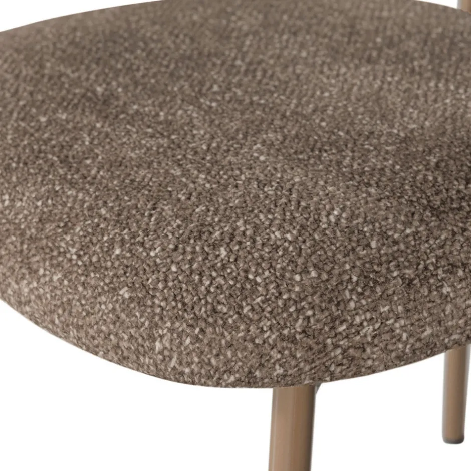 New Woood VALOR Lot de 2 chaises en tissu et métal