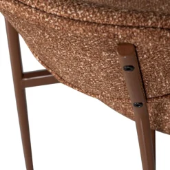 Hot Woood VALOR Lot de 2 chaises en tissu et métal