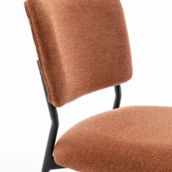 Online Drawer VANDER Lot de 2 chaises en tissu et métal