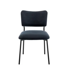 Online Drawer VANDER Lot de 2 chaises en velours côtelé et métal