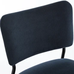 Online Drawer VANDER Lot de 2 chaises en velours côtelé et métal