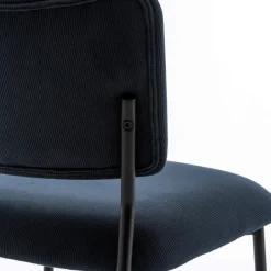 Online Drawer VANDER Lot de 2 chaises en velours côtelé et métal
