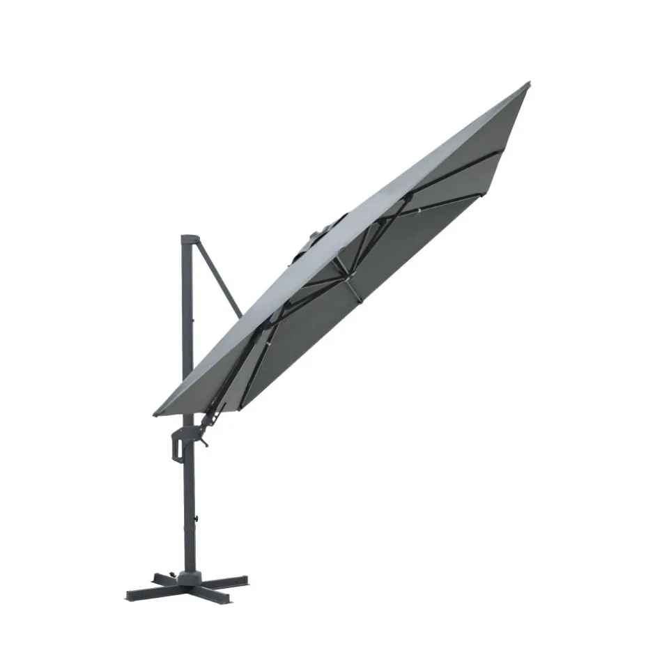 Best Drawer VEYA Parasol carré déporté en aluminium 3x3m