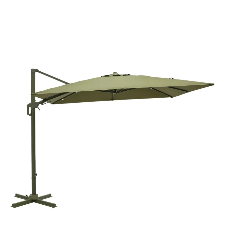 Best Drawer VEYA Parasol carré déporté en aluminium 3x3m
