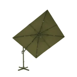 Best Drawer VEYA Parasol carré déporté en aluminium 3x3m