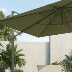 Best Drawer VEYA Parasol carré déporté en aluminium 3x3m