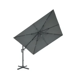 Best Drawer VEYA Parasol carré déporté en aluminium 3x3m