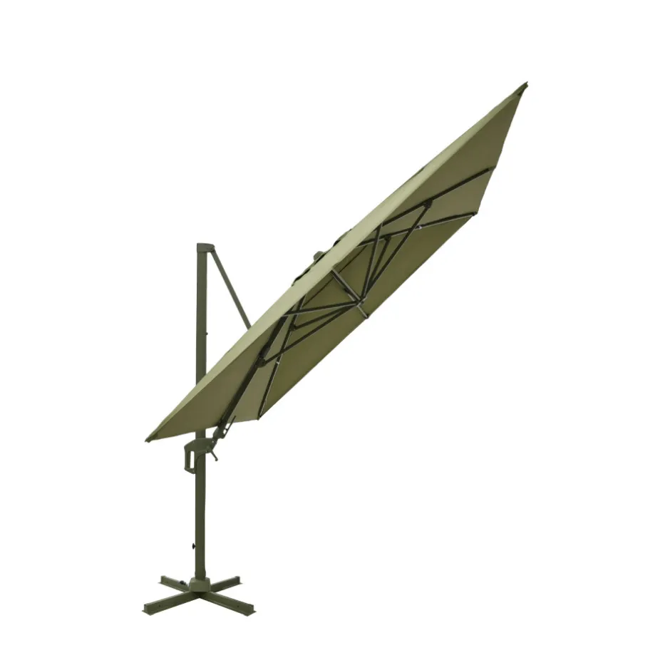 Best Drawer VEYA Parasol rectangulaire déporté en aluminium 3x4m