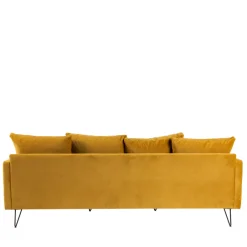 Sale Drawer VILLABON Canapé 4 places en velours pieds épingles noirs