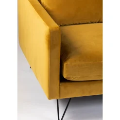 Sale Drawer VILLABON Canapé 4 places en velours pieds épingles noirs