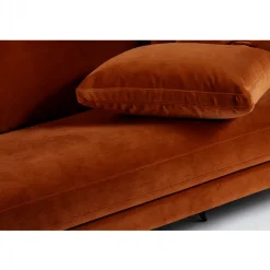 Sale Drawer VILLABON Canapé 4 places en velours pieds épingles noirs
