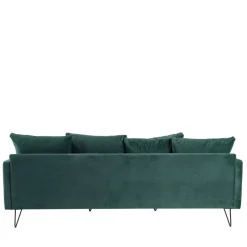 Sale Drawer VILLABON Canapé 4 places en velours pieds épingles noirs