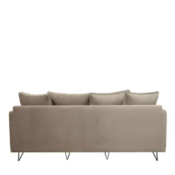 Sale Drawer VILLABON Canapé 4 places en velours pieds épingles noirs