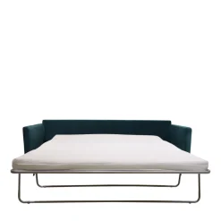 Discount Drawer VILLABON Canapé convertible 4 places en velours pieds épingles noirs