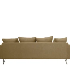 Online Drawer VILLABON Canapé convertible 4 places en tissu pieds épingles noirs