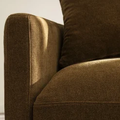Hot Drawer VILLABON Fauteuil XL en tissu pieds épingles noirs