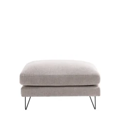 Sale Drawer VILLABON Pouf en tissu pieds épingles noirs