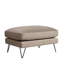 Hot Drawer VILLABON Pouf en velours pieds épingles noirs