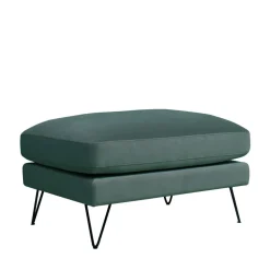 Hot Drawer VILLABON Pouf en velours pieds épingles noirs