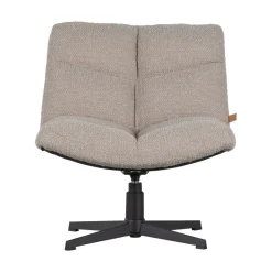 Online Woood VINNY Fauteuil pivotant en tissu bouclette