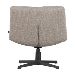 Online Woood VINNY Fauteuil pivotant en tissu bouclette