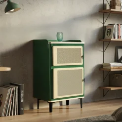 Best Drawer VINTAGIO Petit meuble de rangement 2 portes en métal H94cm