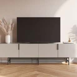 Sale No name VINTARA Meuble TV 4 portes en bois et métal L200cm