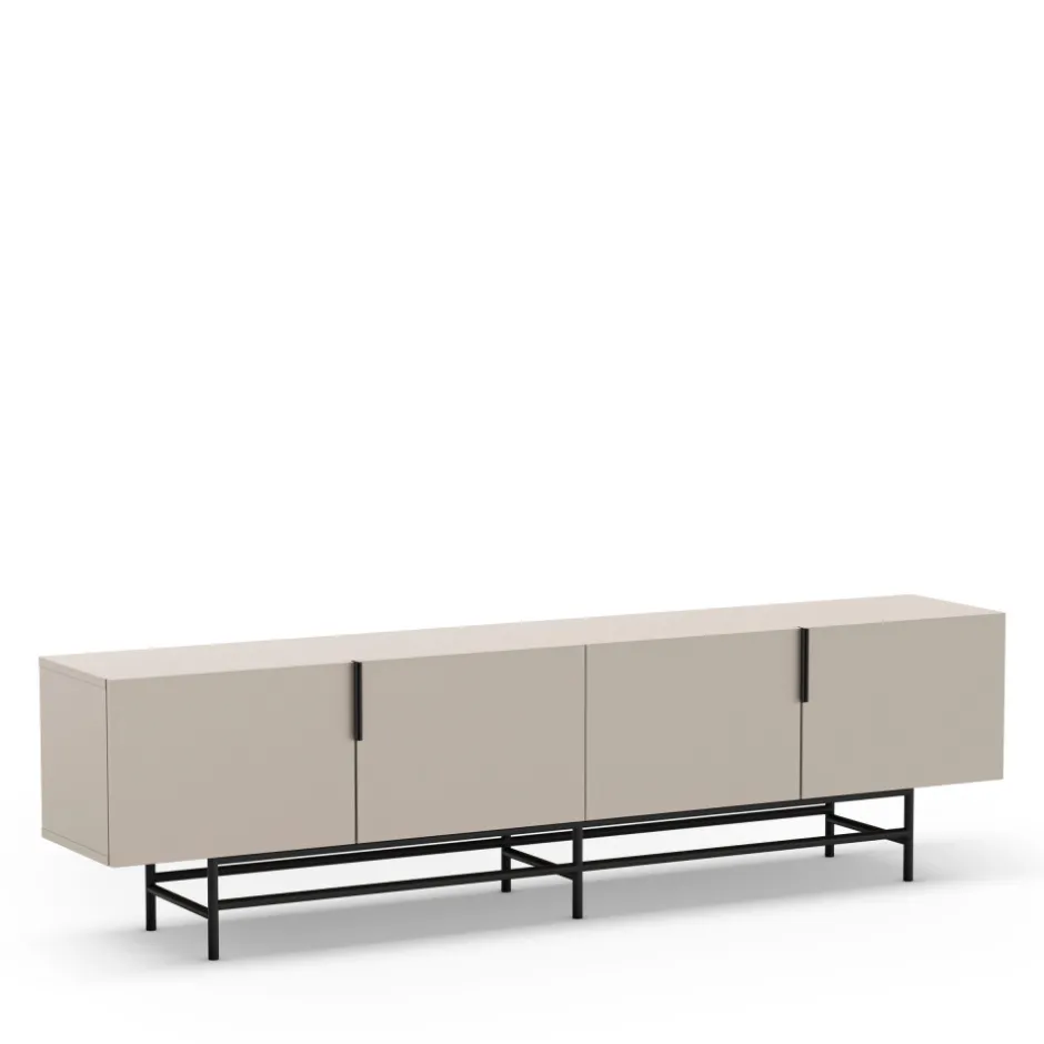 Sale No name VINTARA Meuble TV 4 portes en bois et métal L200cm