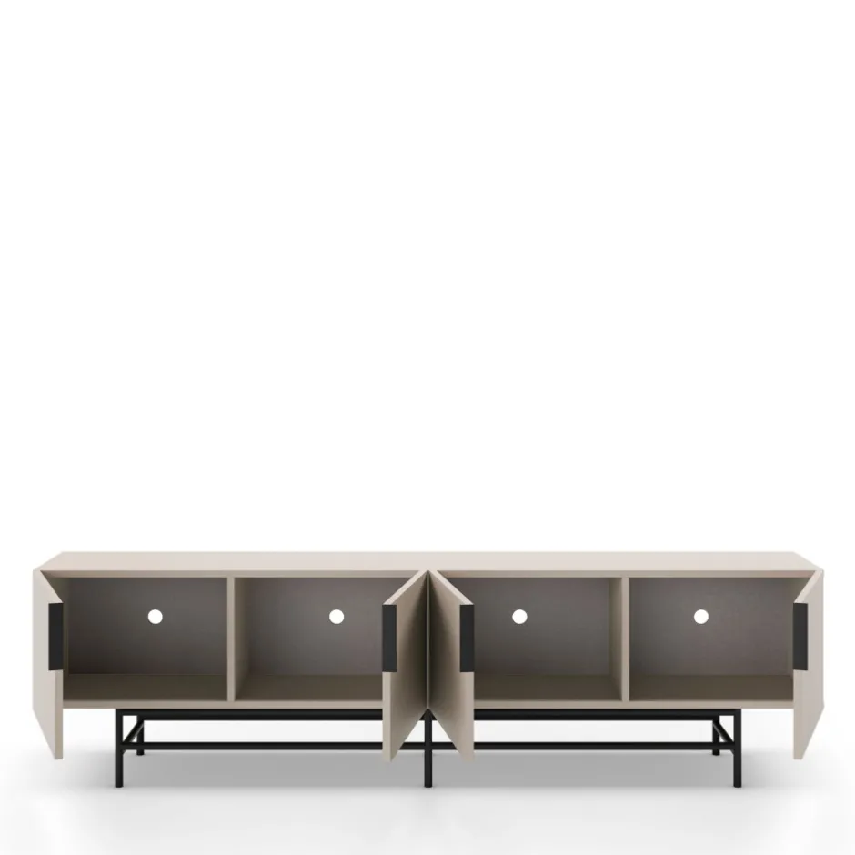 Sale No name VINTARA Meuble TV 4 portes en bois et métal L200cm