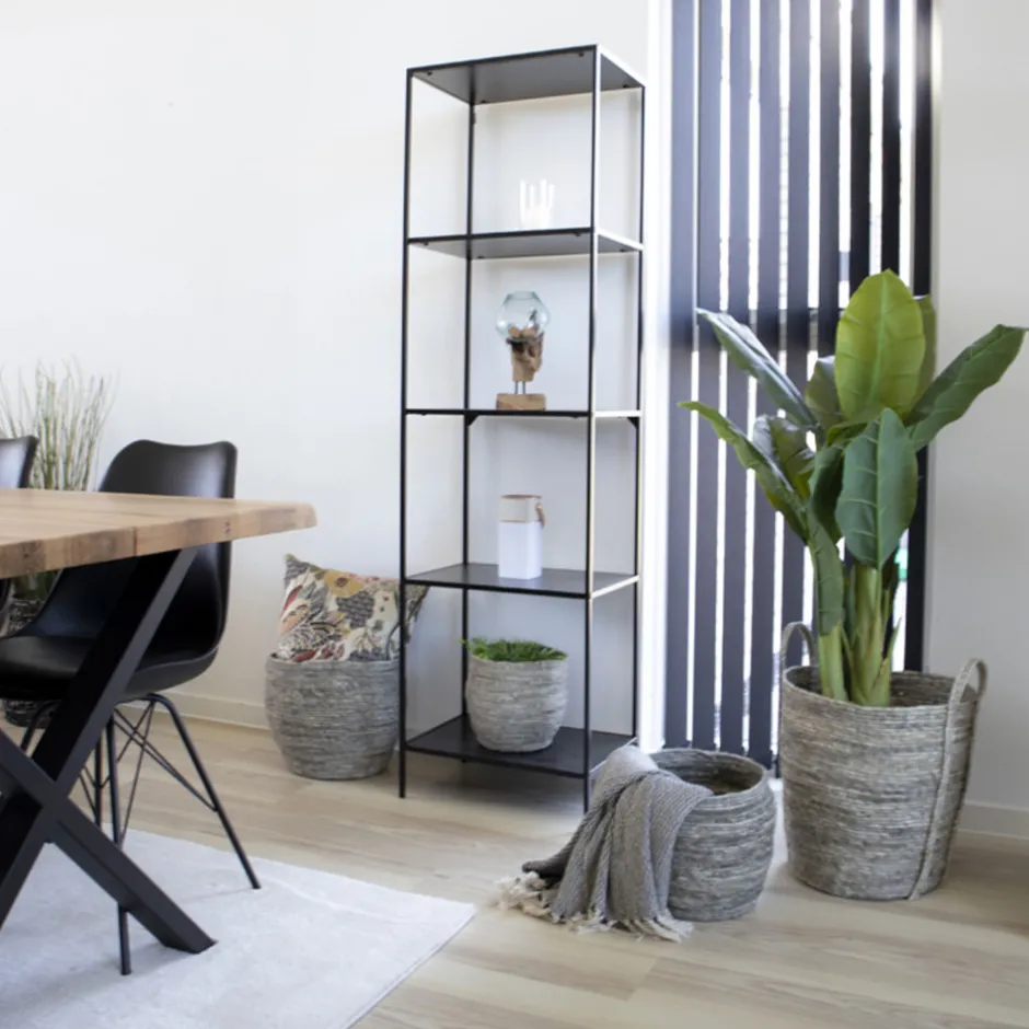 Online House Nordic VITA Etagère en bois et métal 51x170cm