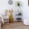 Hot House Nordic VITA Table de chevet avec tiroir en bois et métal blanc